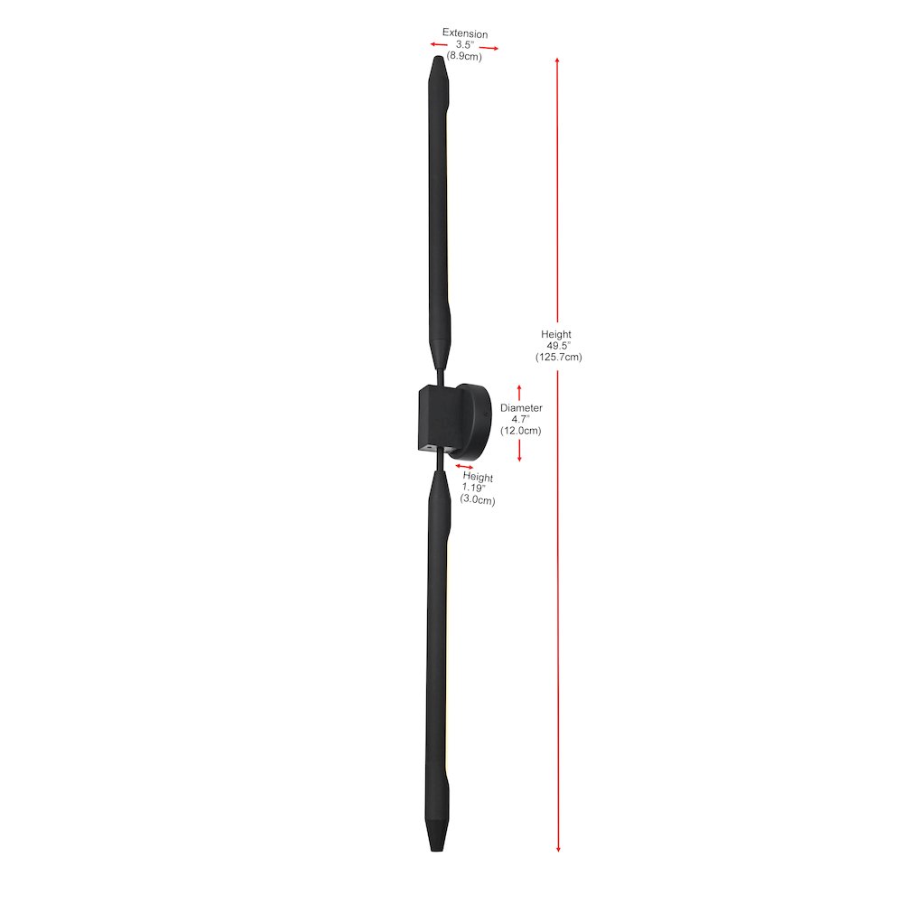 Odin 5 Inch Outdoor Wall Sconce In Black