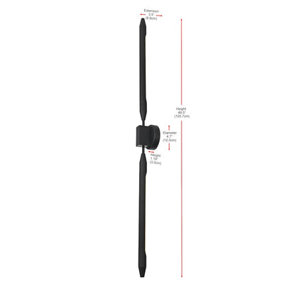 Odin 5 Inch Outdoor Wall Sconce In Black