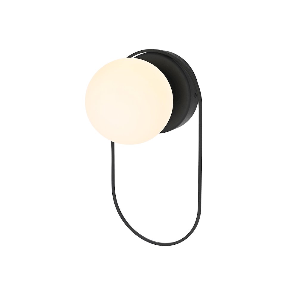 Silas 6 Inch Outdoor Wall Sconce In Black