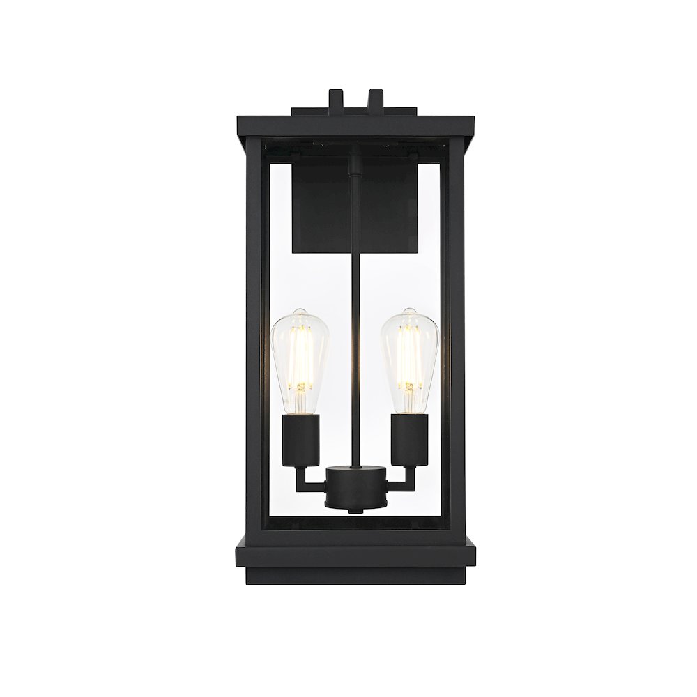 Theodore 9 Inch Outdoor Wall Sconce In Black