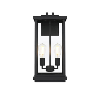 Theodore 9 Inch Outdoor Wall Sconce In Black