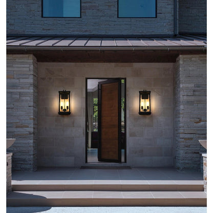 Theodore 9 Inch Outdoor Wall Sconce In Black