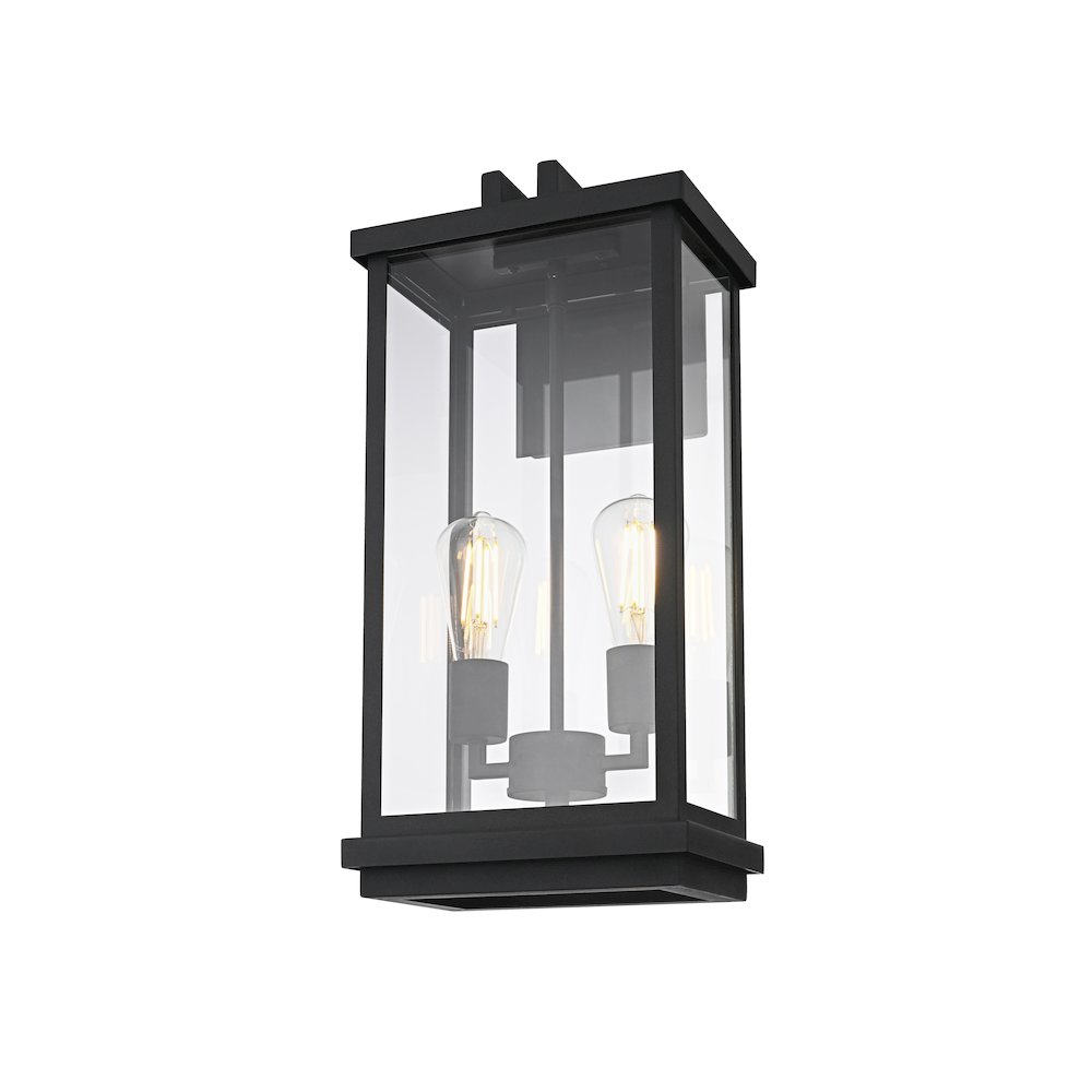 Theodore 9 Inch Outdoor Wall Sconce In Black