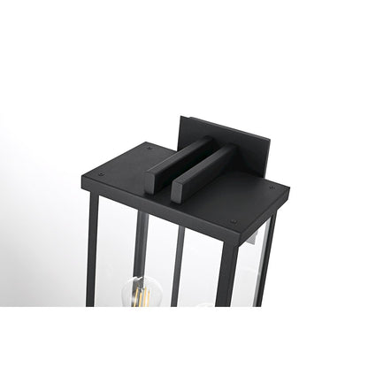 Theodore 9 Inch Outdoor Wall Sconce In Black