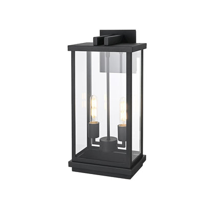 Theodore 9 Inch Outdoor Wall Sconce In Black