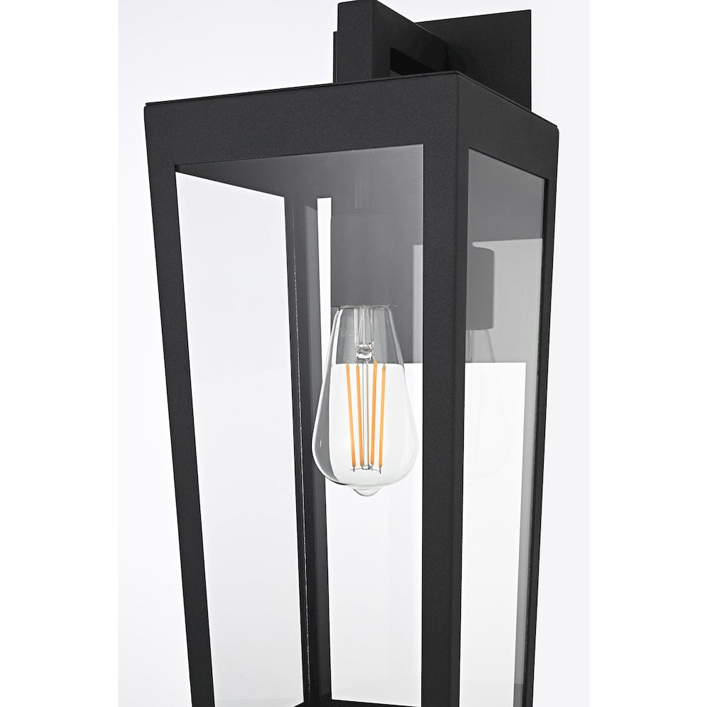 William 8 Inch Outdoor Wall Sconce In Black