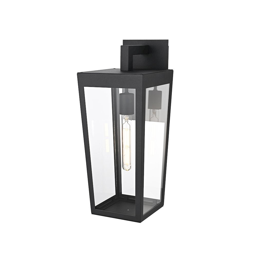 William 8 Inch Outdoor Wall Sconce In Black