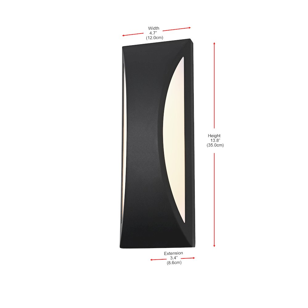 Zayn 5 Inch Outdoor Wall Sconce In Black