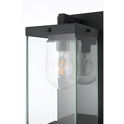 Keaton 7 Inch Outdoor Wall Sconce In Black