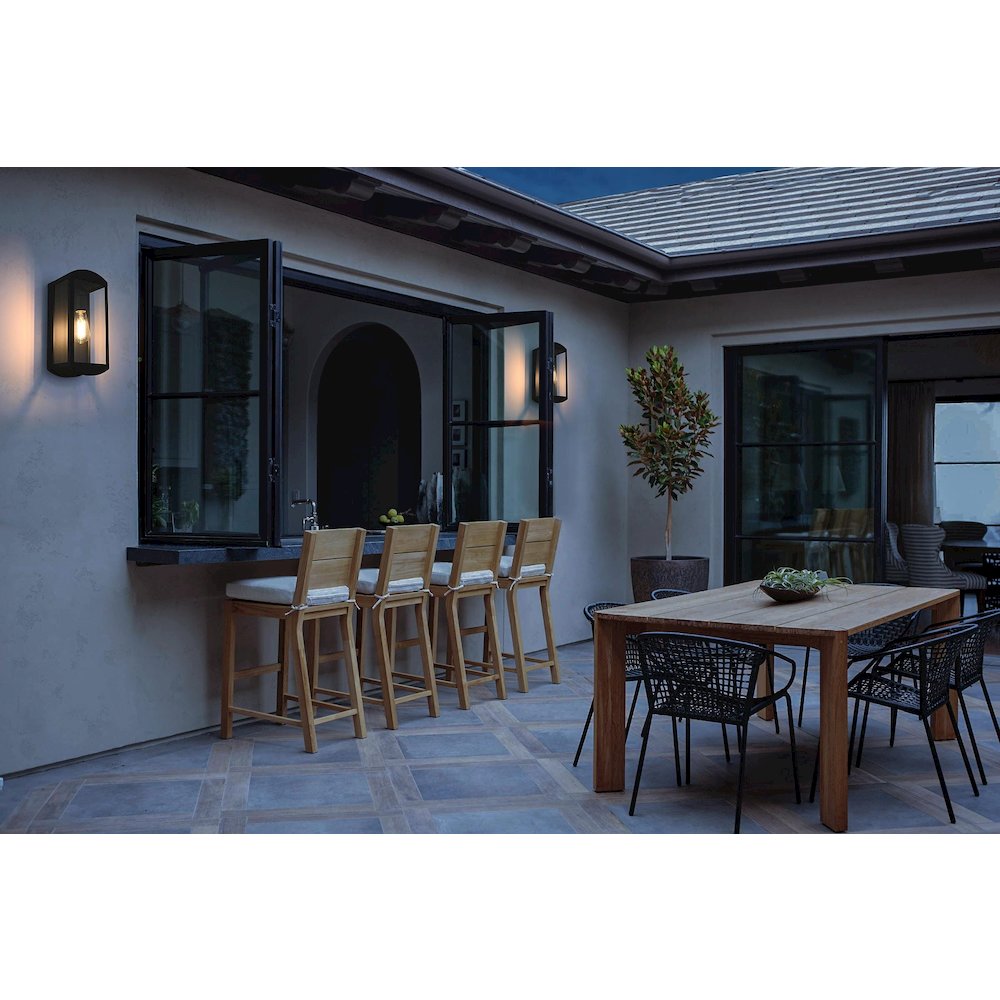 Miles 6 Inch Outdoor Wall Sconce In Black