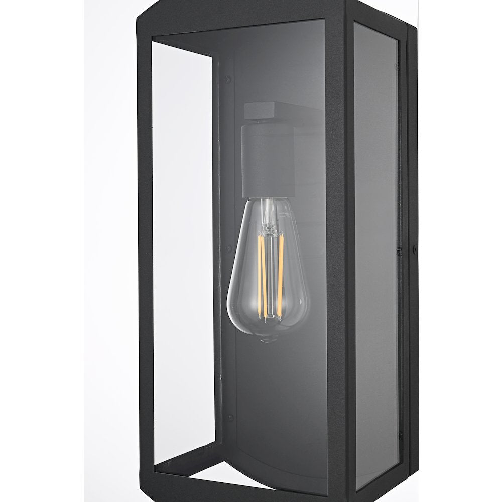 Miles 7 Inch Outdoor Wall Sconce In Black