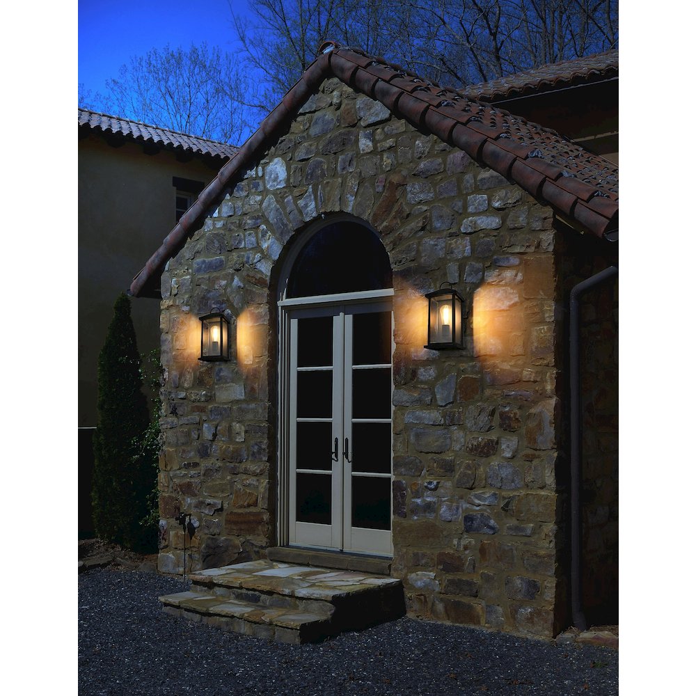 Neil 7 Inch Outdoor Wall Sconce In Black