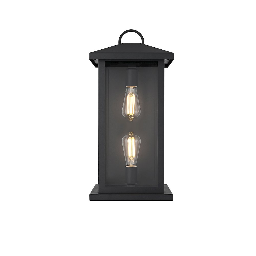 Neil 10 Inch Outdoor Wall Sconce In Black