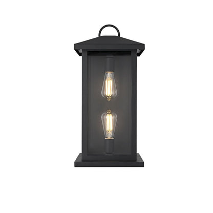 Neil 10 Inch Outdoor Wall Sconce In Black