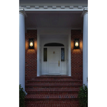 Neil 10 Inch Outdoor Wall Sconce In Black