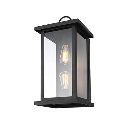Neil 10 Inch Outdoor Wall Sconce In Black