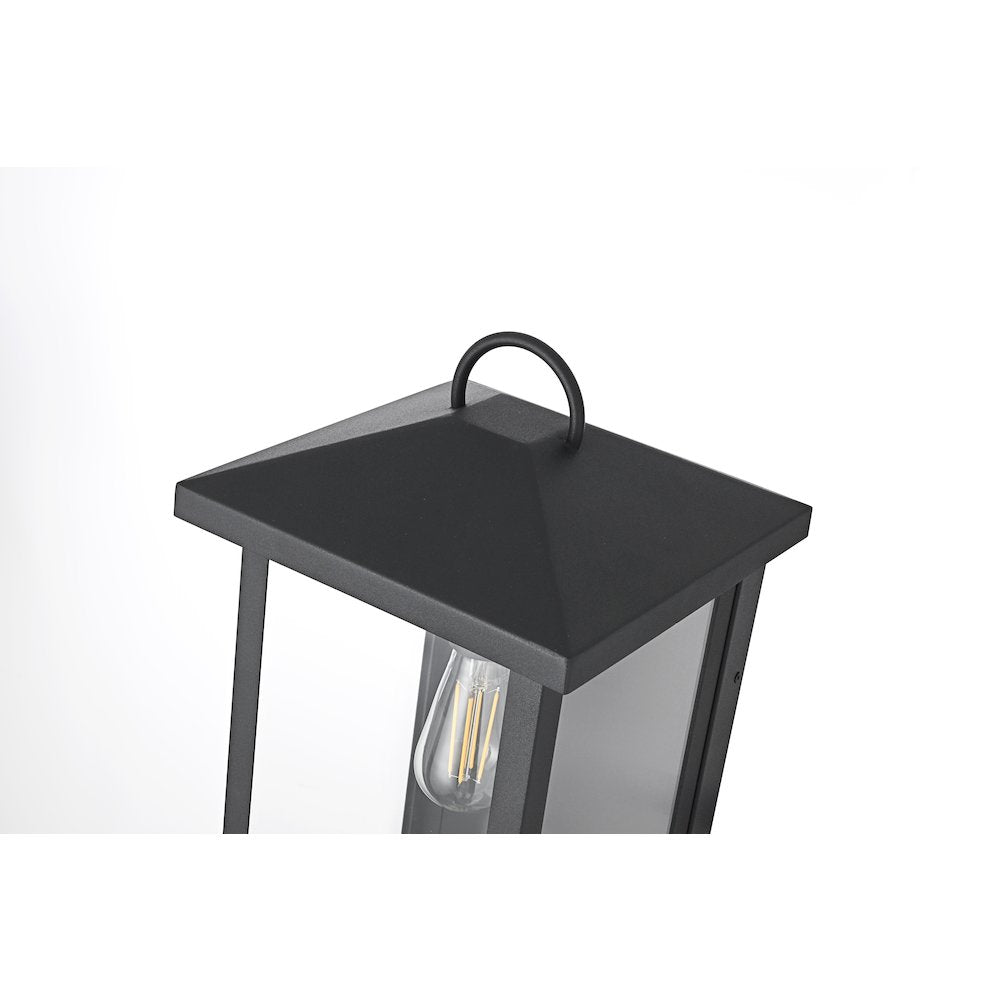 Neil 10 Inch Outdoor Wall Sconce In Black