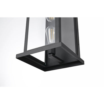 Neil 10 Inch Outdoor Wall Sconce In Black