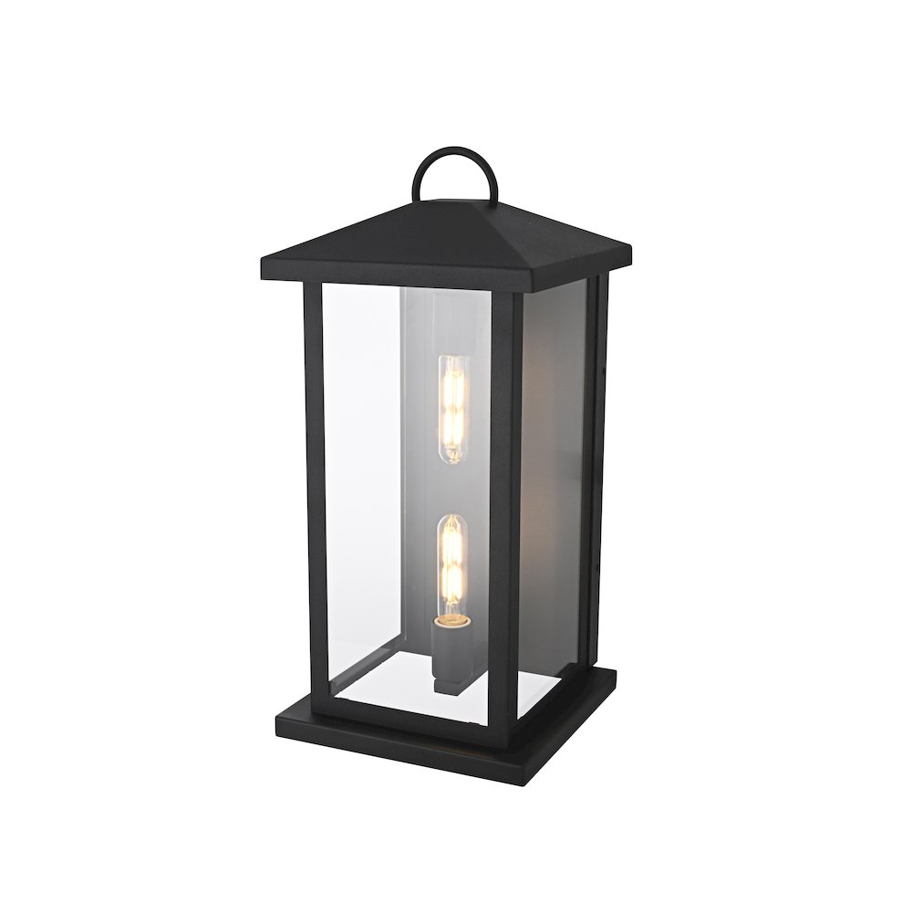 Neil 10 Inch Outdoor Wall Sconce In Black