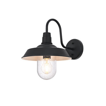 Rayan 10 Inch Outdoor Wall Sconce In Black