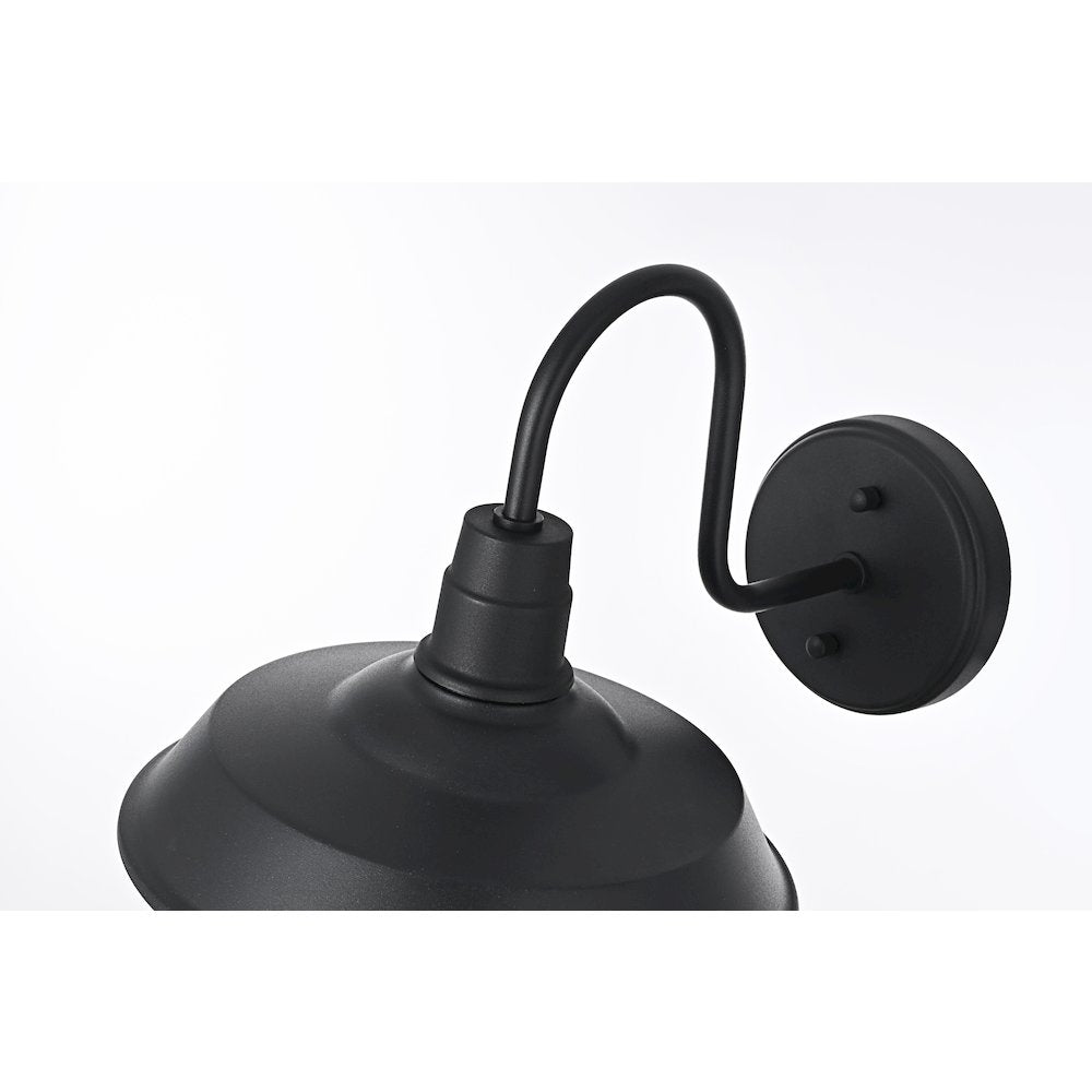 Rayan 10 Inch Outdoor Wall Sconce In Black