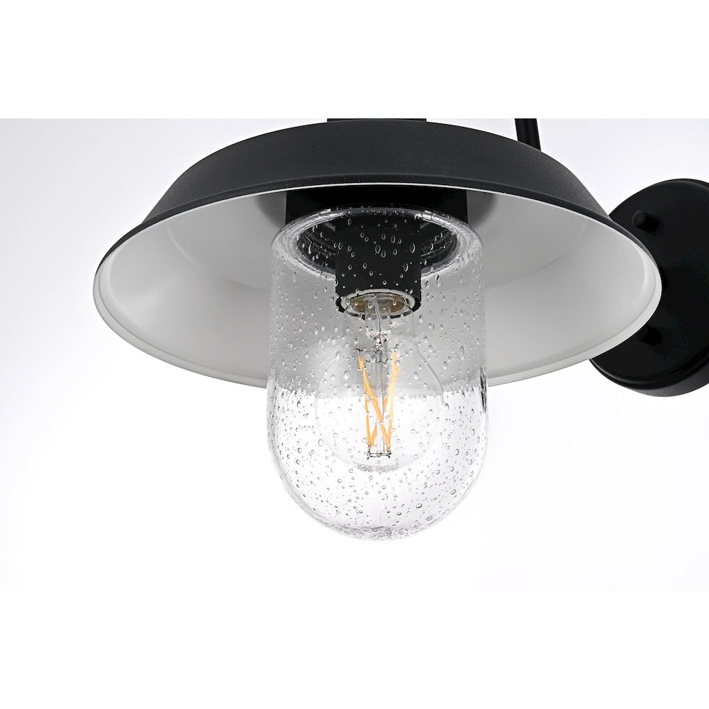 Rayan 10 Inch Outdoor Wall Sconce In Black