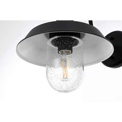 Rayan 10 Inch Outdoor Wall Sconce In Black