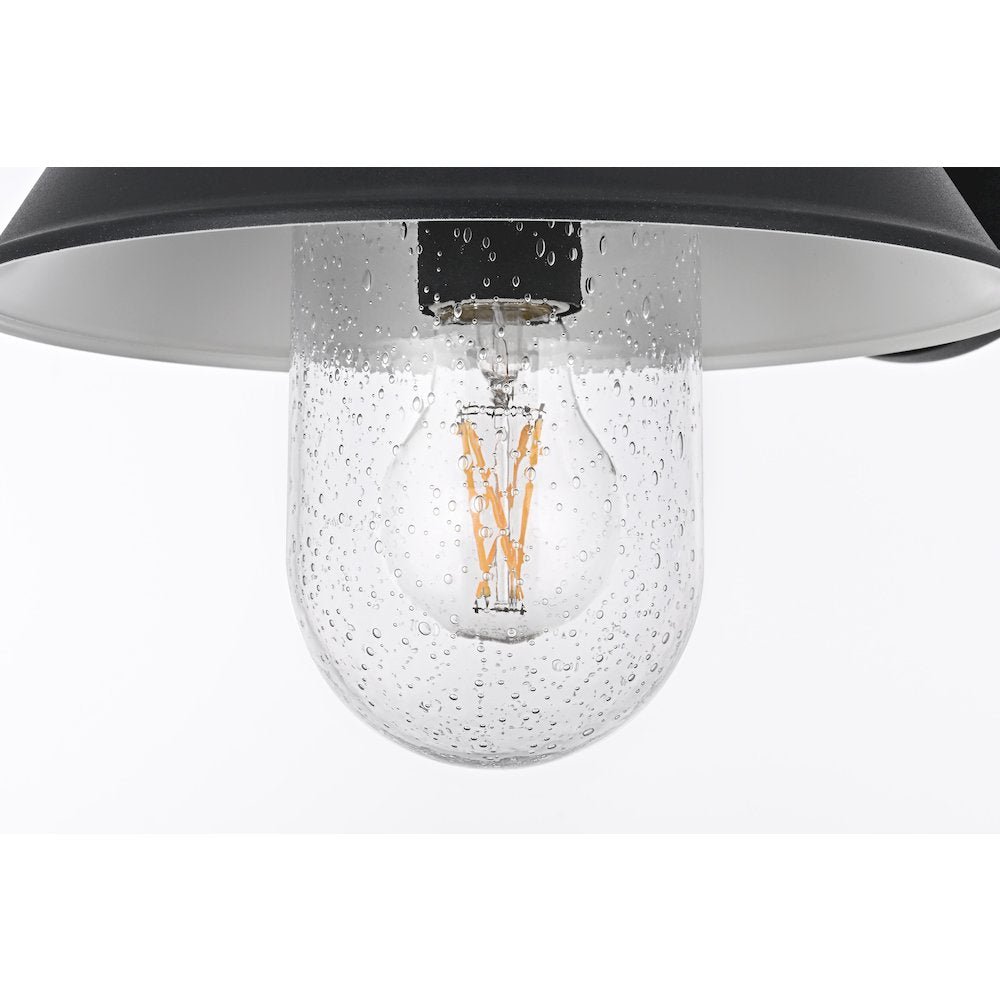 Rayan 10 Inch Outdoor Wall Sconce In Black
