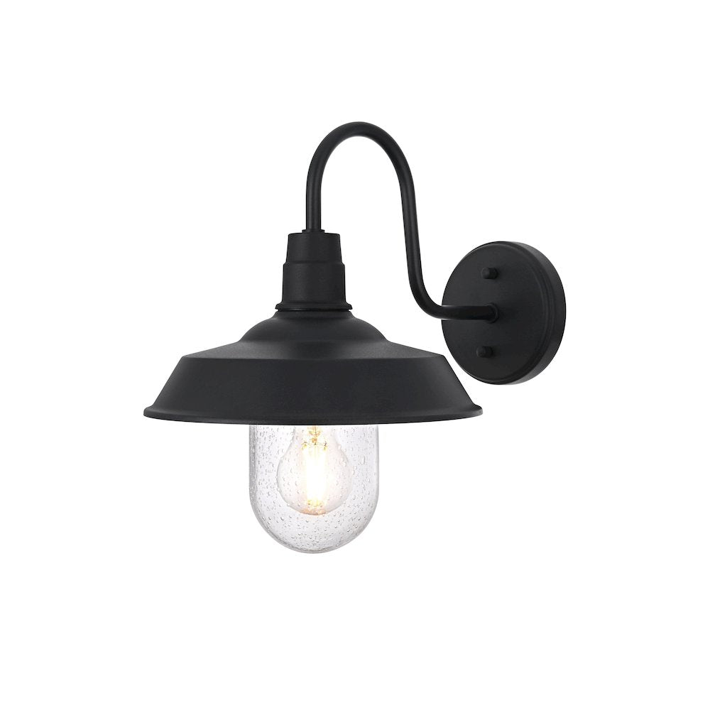 Rayan 10 Inch Outdoor Wall Sconce In Black