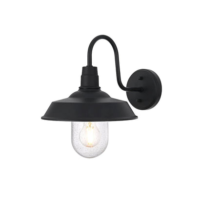 Rayan 10 Inch Outdoor Wall Sconce In Black