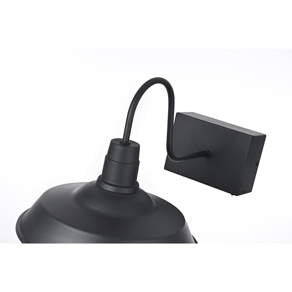 Rayan 14 Inch Outdoor Wall Sconce In Black