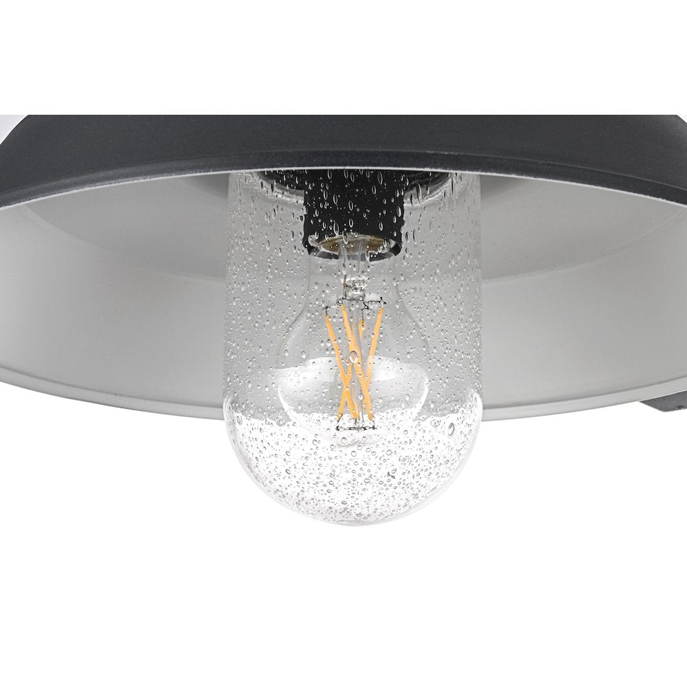 Rayan 14 Inch Outdoor Wall Sconce In Black