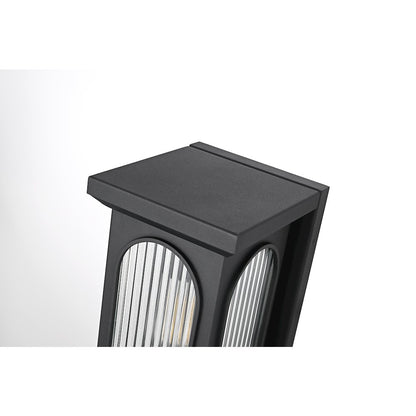 Sevyn 8 Inch Outdoor Wall Sconce In Black