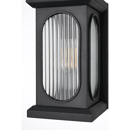 Sevyn 8 Inch Outdoor Wall Sconce In Black