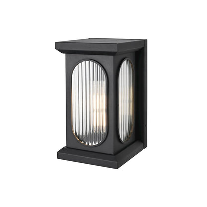 Sevyn 8 Inch Outdoor Wall Sconce In Black