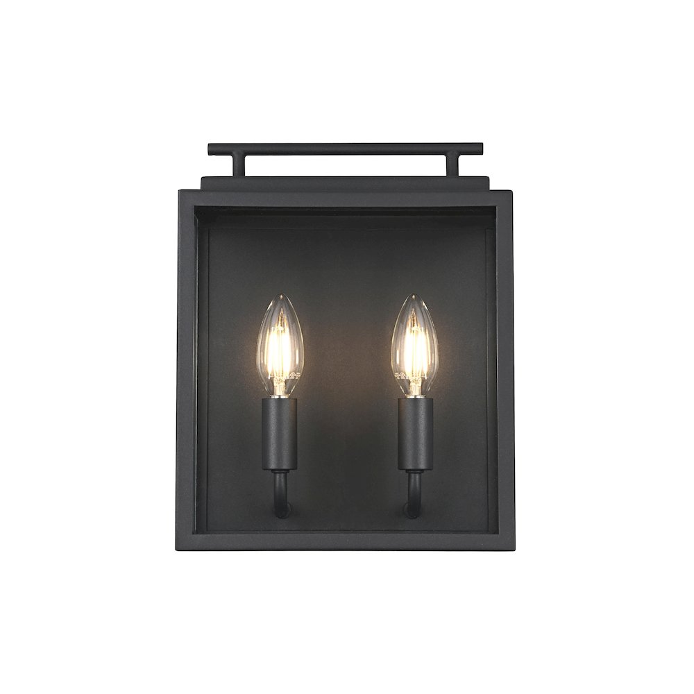 Valentin 9 Inch Outdoor Wall Sconce In Black