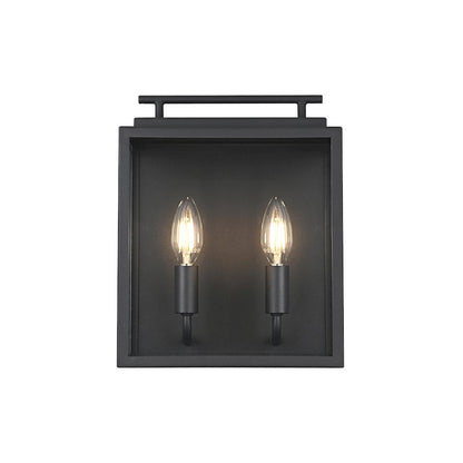 Valentin 9 Inch Outdoor Wall Sconce In Black