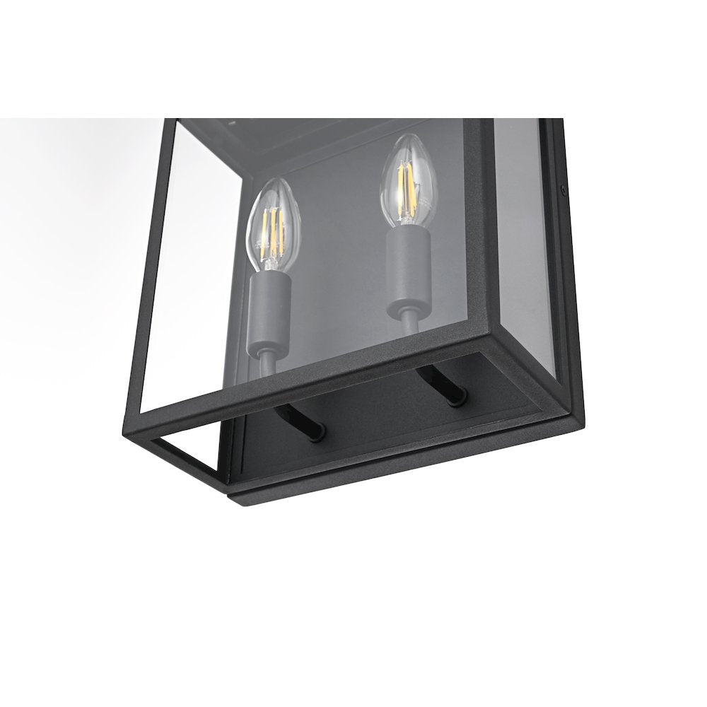 Valentin 9 Inch Outdoor Wall Sconce In Black
