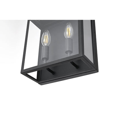 Valentin 9 Inch Outdoor Wall Sconce In Black