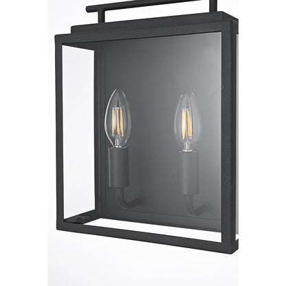 Valentin 9 Inch Outdoor Wall Sconce In Black
