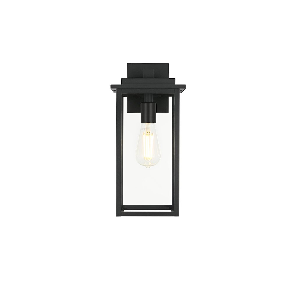 Kaysen 7 inch Outdoor Wall Sconce in Black