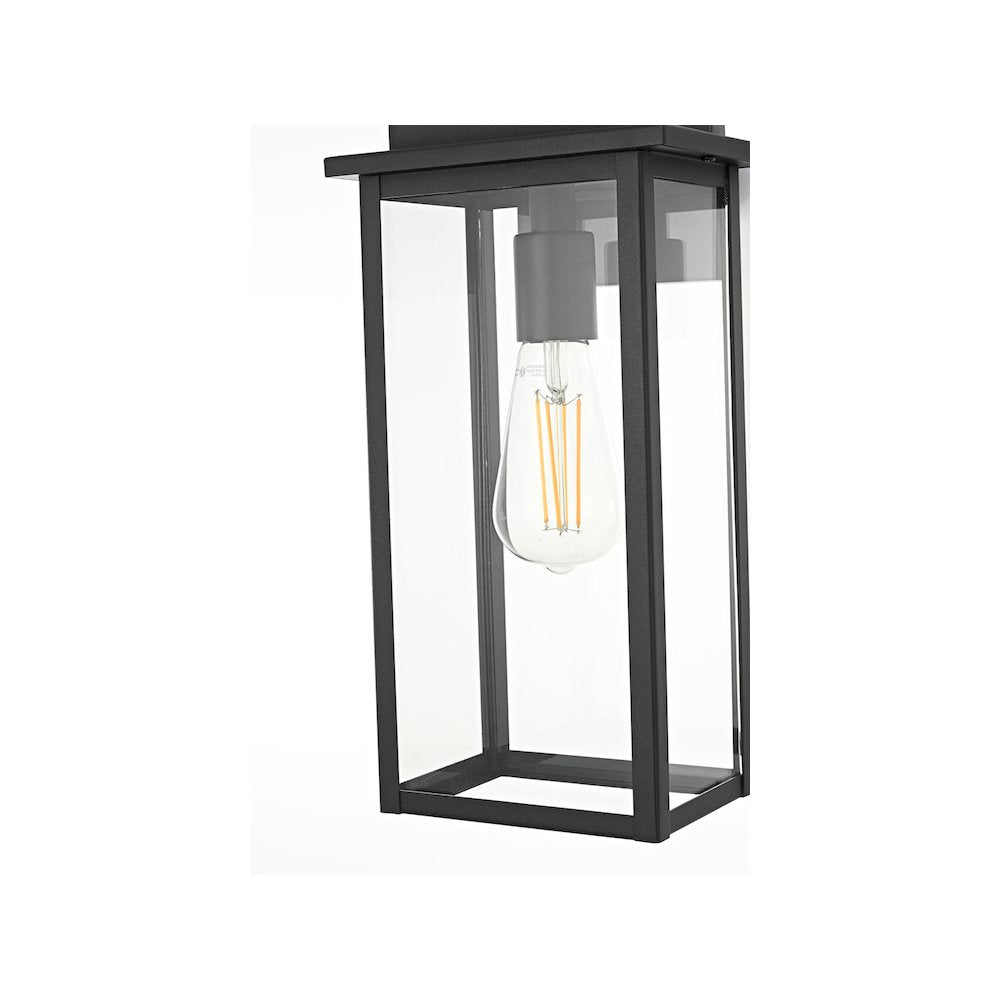 Kaysen 7 inch Outdoor Wall Sconce in Black