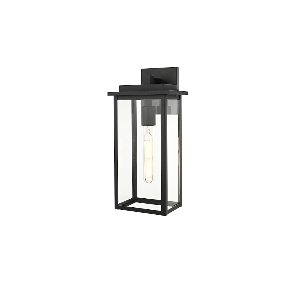 Kaysen 7 inch Outdoor Wall Sconce in Black