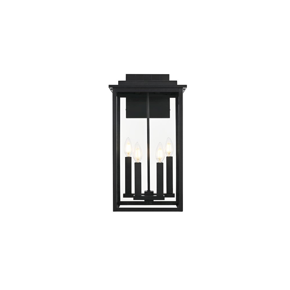 Kaysen 11 inch Outdoor Wall Sconce in Black