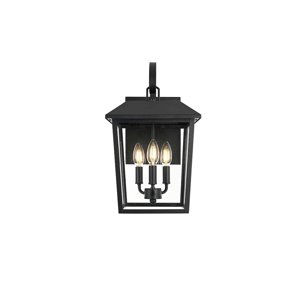 Riggs 10 inch Outdoor Wall Sconce in Black