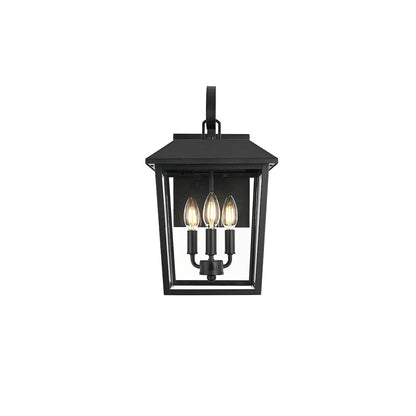 Riggs 10 inch Outdoor Wall Sconce in Black
