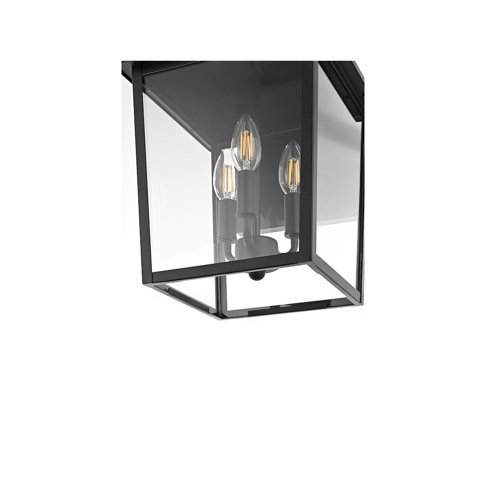 Riggs 10 inch Outdoor Wall Sconce in Black