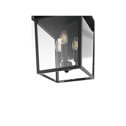 Riggs 10 inch Outdoor Wall Sconce in Black