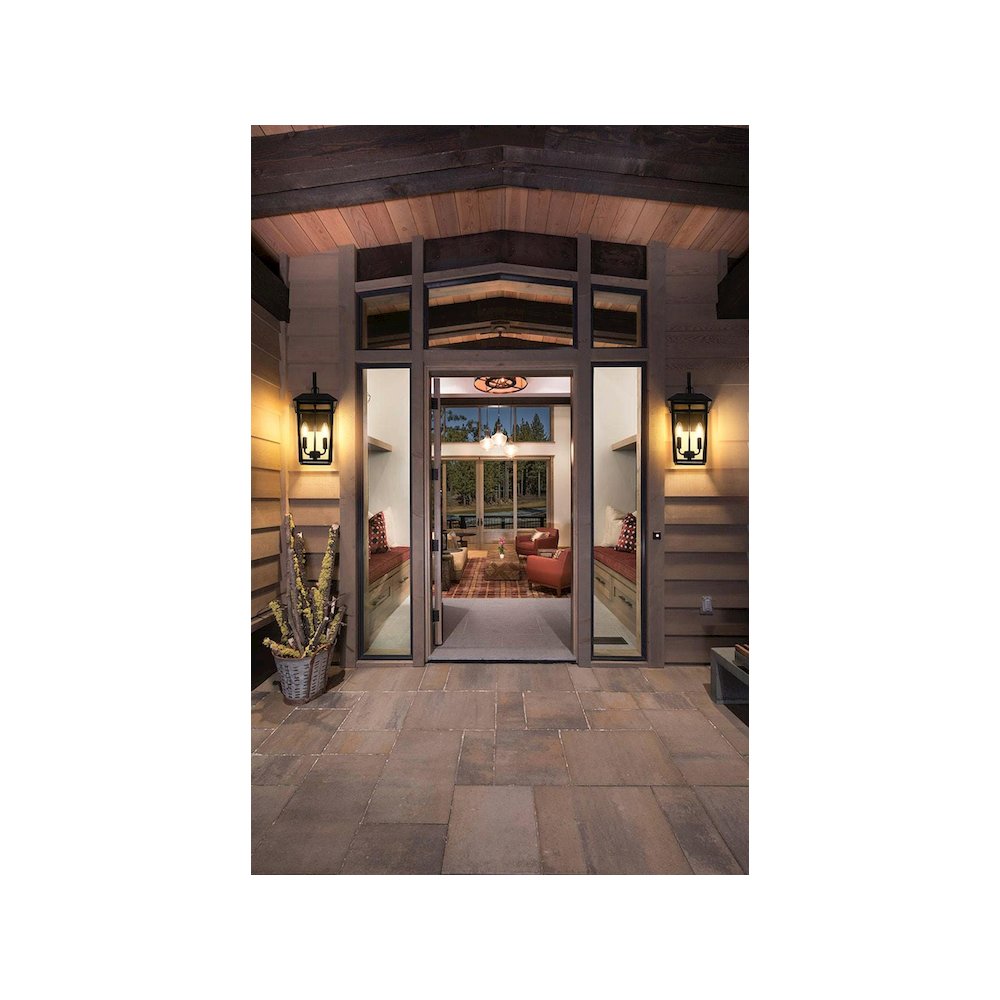 Riggs 8 inch Outdoor Wall Sconce in Black