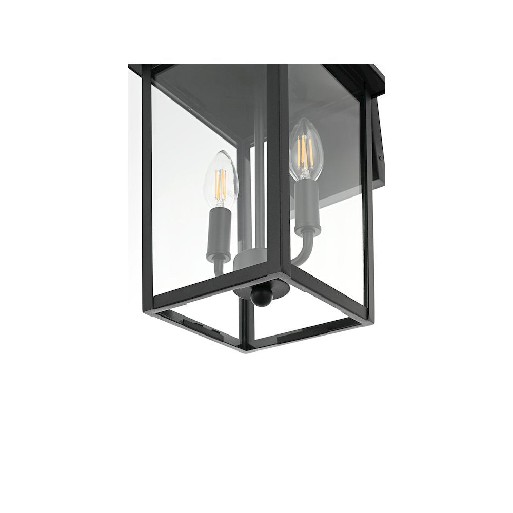 Riggs 8 inch Outdoor Wall Sconce in Black
